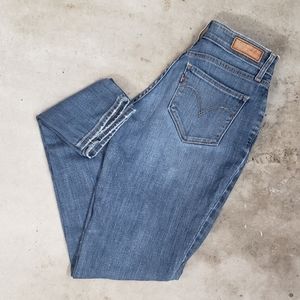LEVI'S womens skinny blue denim jeans size 26